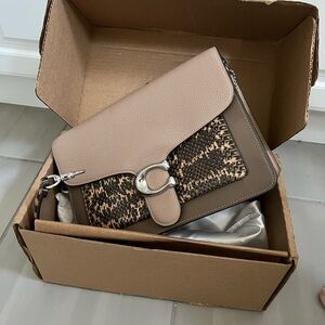 PRICE DROP Tabby Bag With Colorblock Snakeskin with dust bag and original box